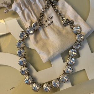 J. Crew Gold Crystal Necklace